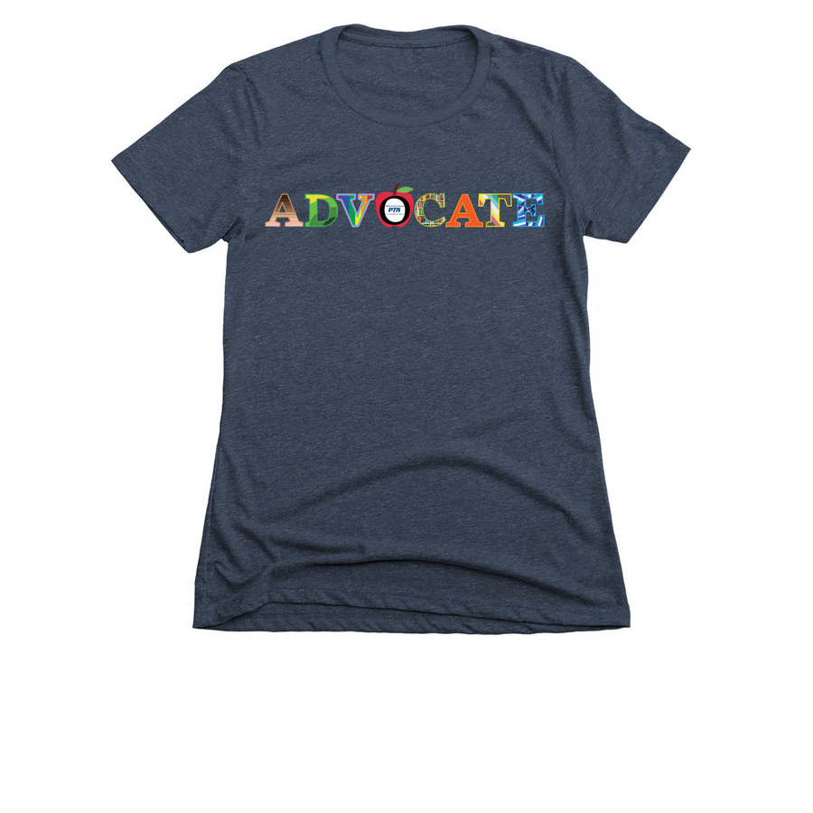 ADVOCATE, a Midnight Navy Women's Slim Fit Tee