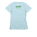 Stay Wild with Logo, a Ice Blue Women's Slim Fit Tee (back-view)