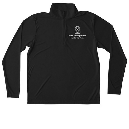 FPC Logo Pullover, a Black Unisex Performance Quarter Zip Pullover