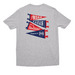 Noah Kahan&nbsp;San Francisco&nbsp;Merch, a Athletic Heather All-American Unisex Tee (back-view)