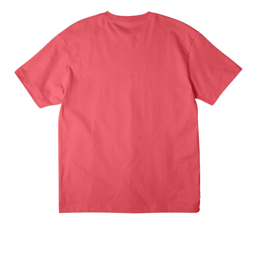 Cool Guy Tips, a Vintage Red Unisex Heavyweight Tee (back-view)