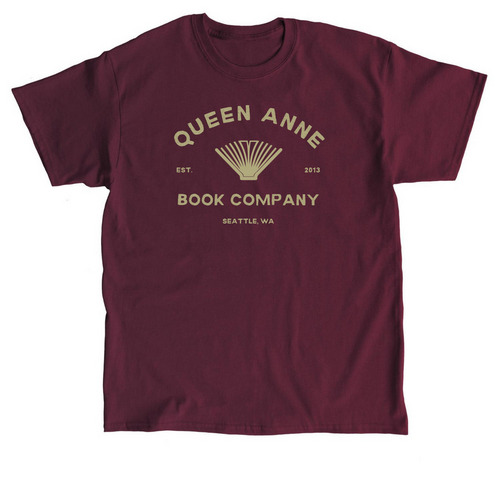 Queen Anne Book Company - Classic T, a Maroon Classic Unisex Tee