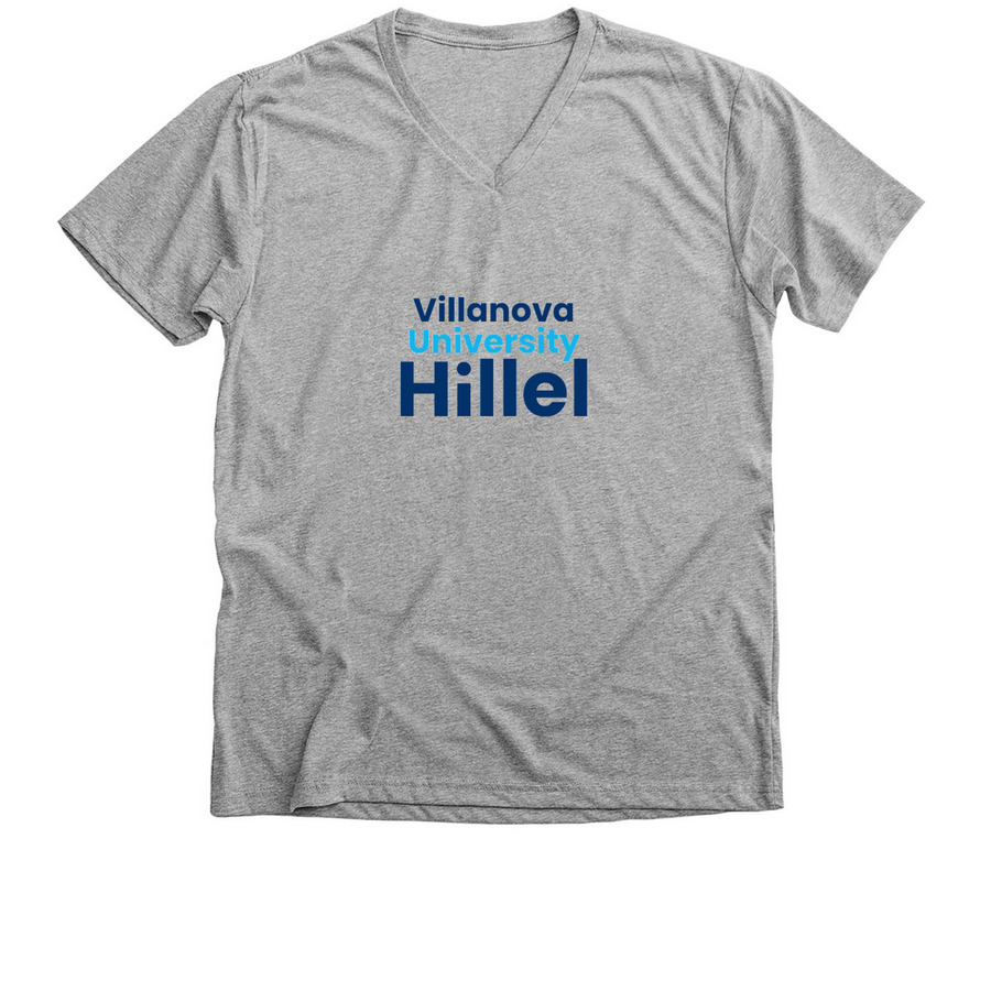 Villanova Hillel, a Athletic Heather Premium V-Neck Tee