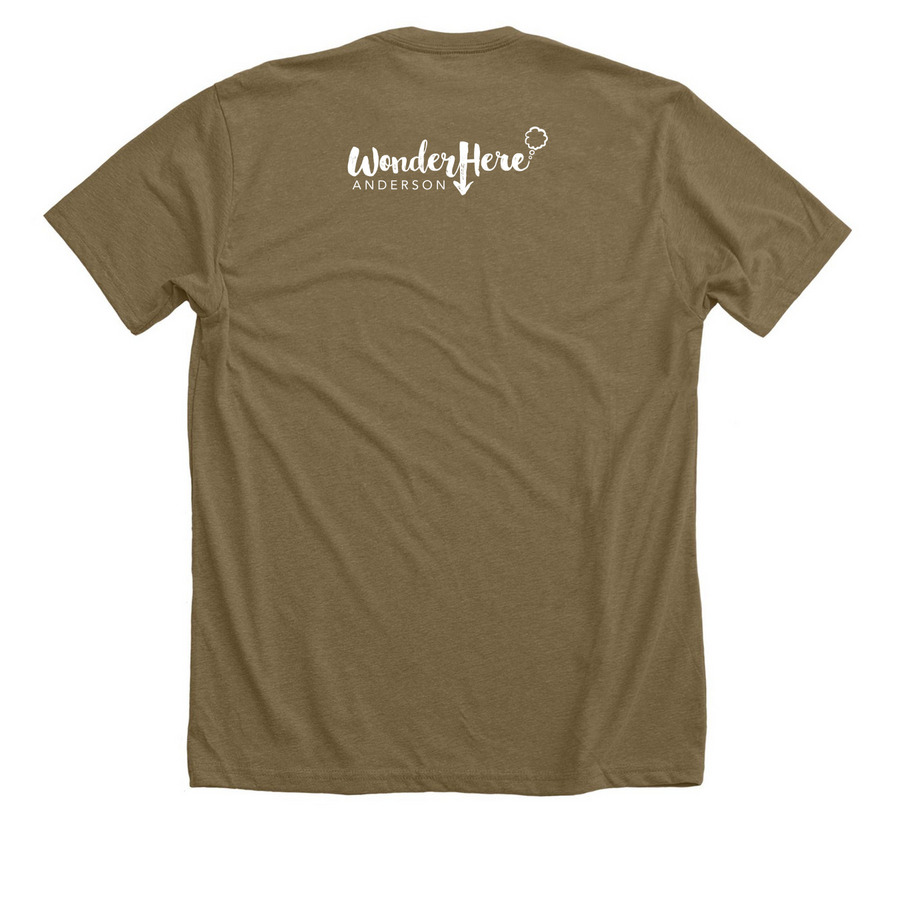 School Shirts 2025/2026, a Heather Olive Premium Unisex Tee (back-view)