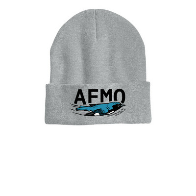 Beanies, a Heather Grey Printed Cuffed Beanie