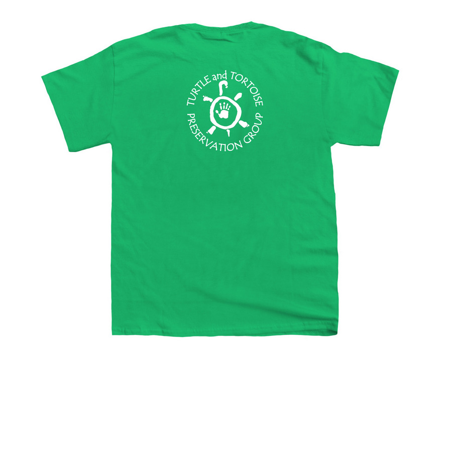 Turtle Tea with TTPG Podcast, a Irish Green Youth Unisex Tee (back-view)