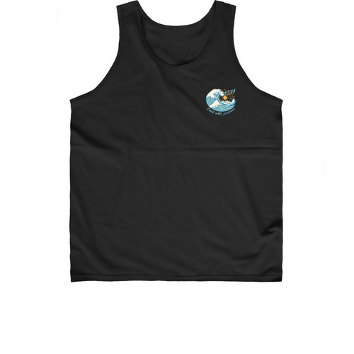 BLISS Wave Tee, a Black Classic Unisex Tank Top