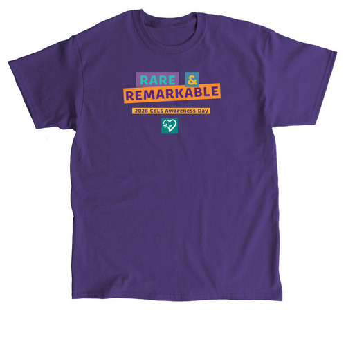 2026 CdLS Awareness Youth & Adult, a Purple Classic Unisex Tee