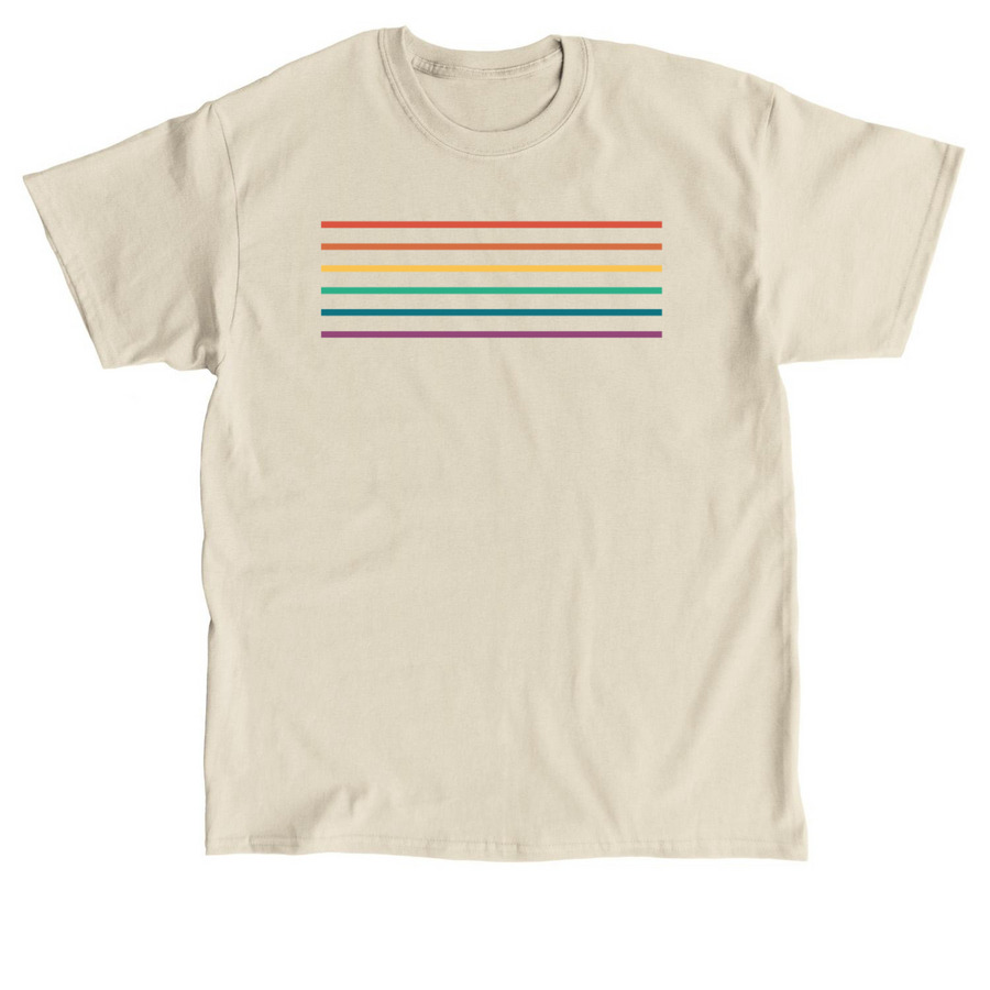 Beige Rainbow Pride T-Shirt, a Sand Classic Unisex Tee
