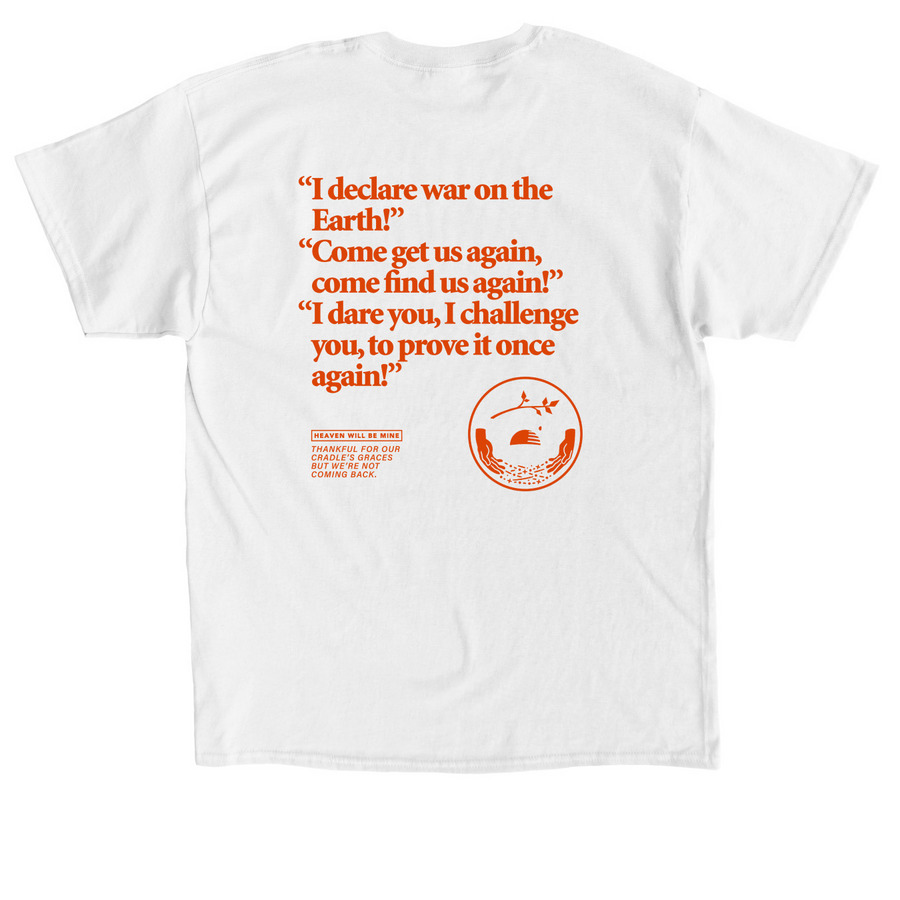 HWBM: Cradle's Graces Tee, a White Classic Unisex Tee (back-view)