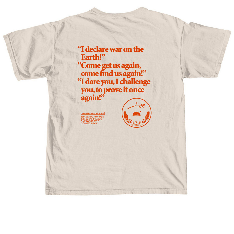 HWBM: Cradle's Graces Tee, a Ivory Comfort Colors Unisex Tee (back-view)
