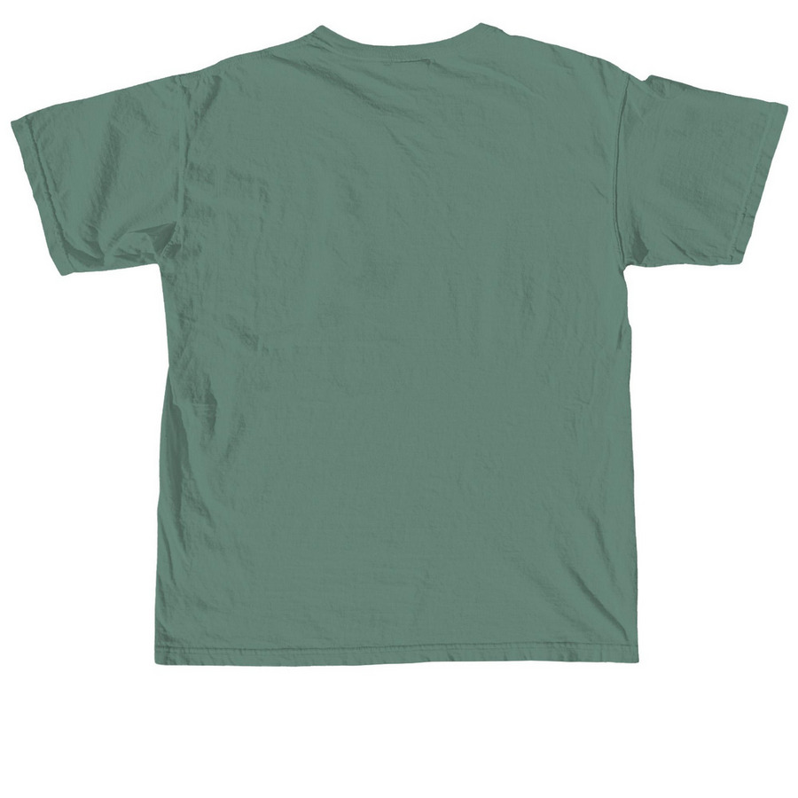 CFF Happy Howlidays, a Light Green Comfort Colors Unisex Tee (back-view)