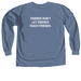 GO WITH A PRO Shirts, a Blue Jean Comfort Colors Long Sleeve Tee (back-view)
