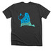 Island Word Shirts - Blue Logo, a Dark Grey Heather Premium Unisex Tee