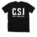CSI, a Solid Black Blend Premium Unisex Tee
