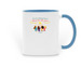 P.E.O. Sisterhood Mugs, a Light Blue Two-Tone Ceramic Mug