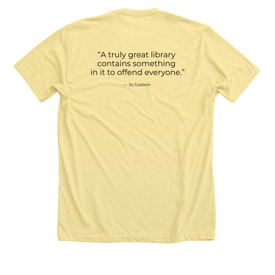 MI Right to Read, a Heather Yellow Gold Premium Unisex Tee (back-view)