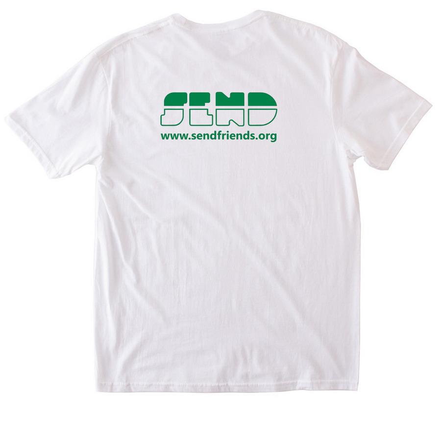 SEND / T-Shirt (Basic), a White Softstyle Cotton Tee (back-view)