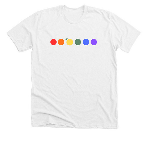 Pride Merch, a Solid White Blend Premium Unisex Tee