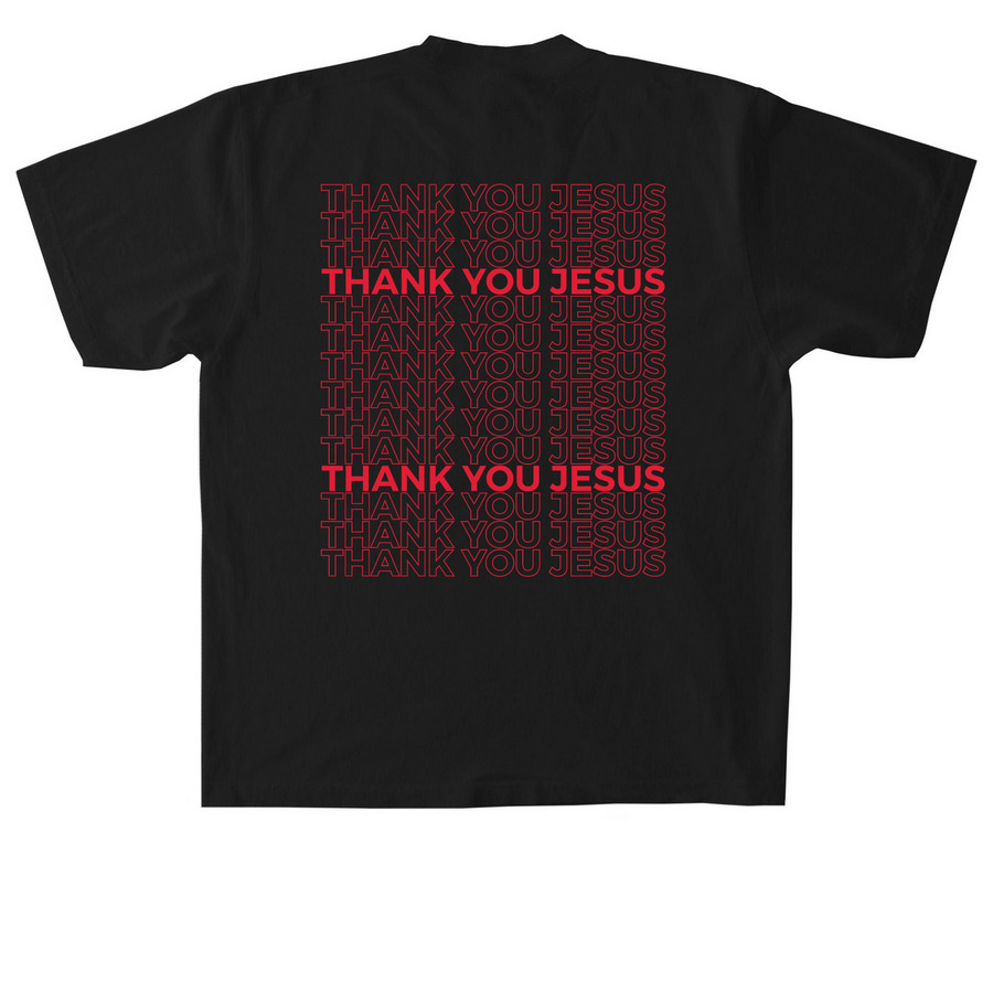 Please Recycle, a Black Heavyweight Garment Dye Tee (back-view)
