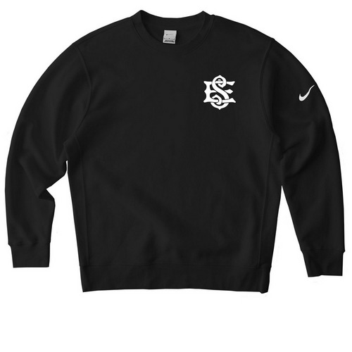 Catch the Spirit!, a Black Nike Club Fleece Crewneck Sweatshirt