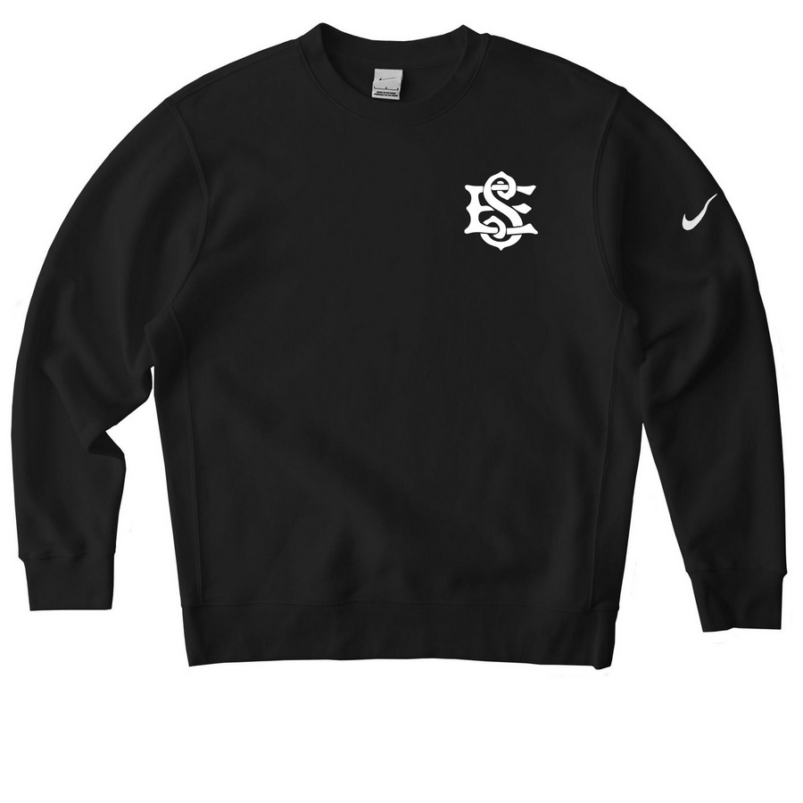 Catch the Spirit!, a Black Nike Club Fleece Crewneck Sweatshirt