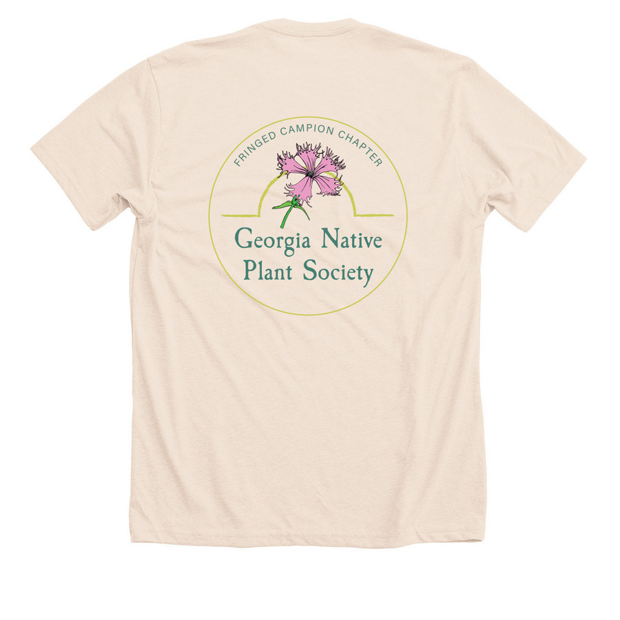 Fringed Campion Logo Shirt, a Heather Soft Cream Premium Unisex Tee (back-view)