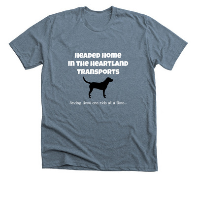 Saving Lives, a Heather Slate Premium Unisex Tee