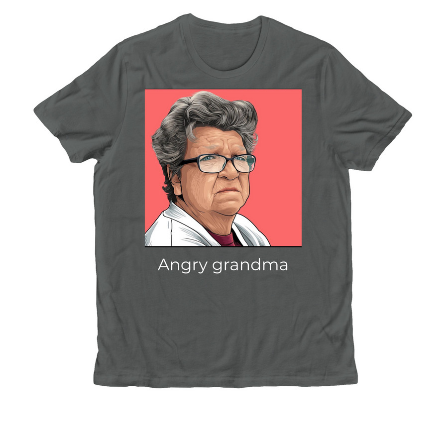 Angry grandma&nbsp;, a Terrain Grey Allmade Organic Cotton Unisex Tee