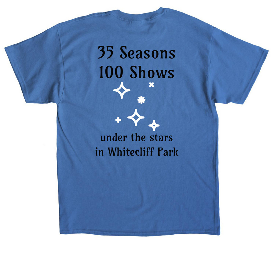 WSP 35th Season Shirt, a Sapphire Classic Unisex Tee (back-view)
