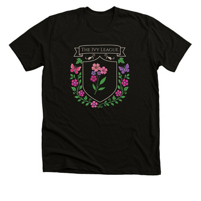 The Ivy League&nbsp;, a Black Heather Premium Unisex Tee