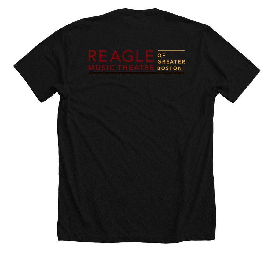 Spotlight Reagle Fundraiser Tee, a Solid Black Blend Premium Unisex Tee (back-view)