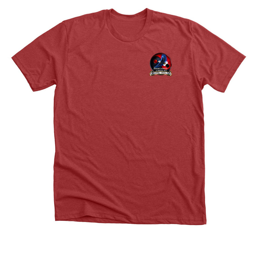 BKMA 30 Years, a Heather Canvas Red Premium Unisex Tee