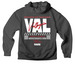 THRIVE FOR GREATNESS - RED, a Asphalt Premium Heavyweight Pullover Hoodie (back-view)