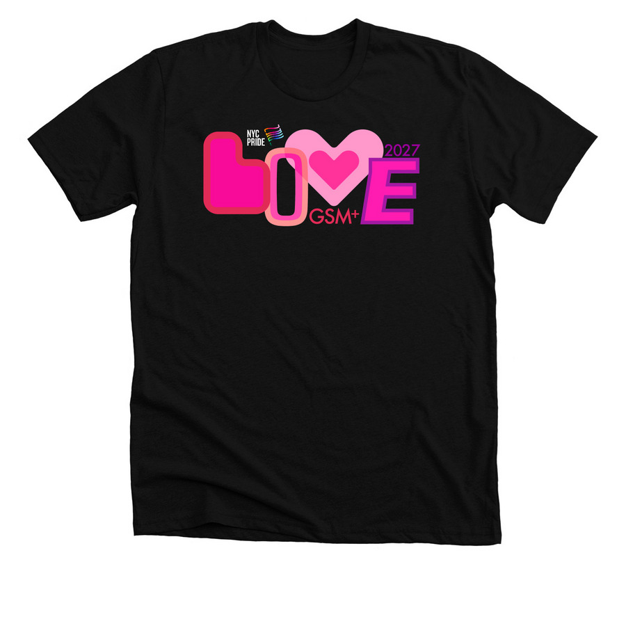 Love One, a Solid Black Blend Premium Unisex Tee