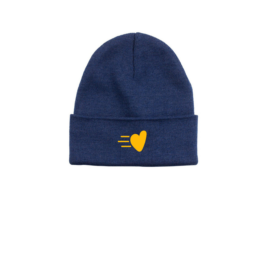 Heart in Motion Beanie, a Azure Printed Base Camp Beanie