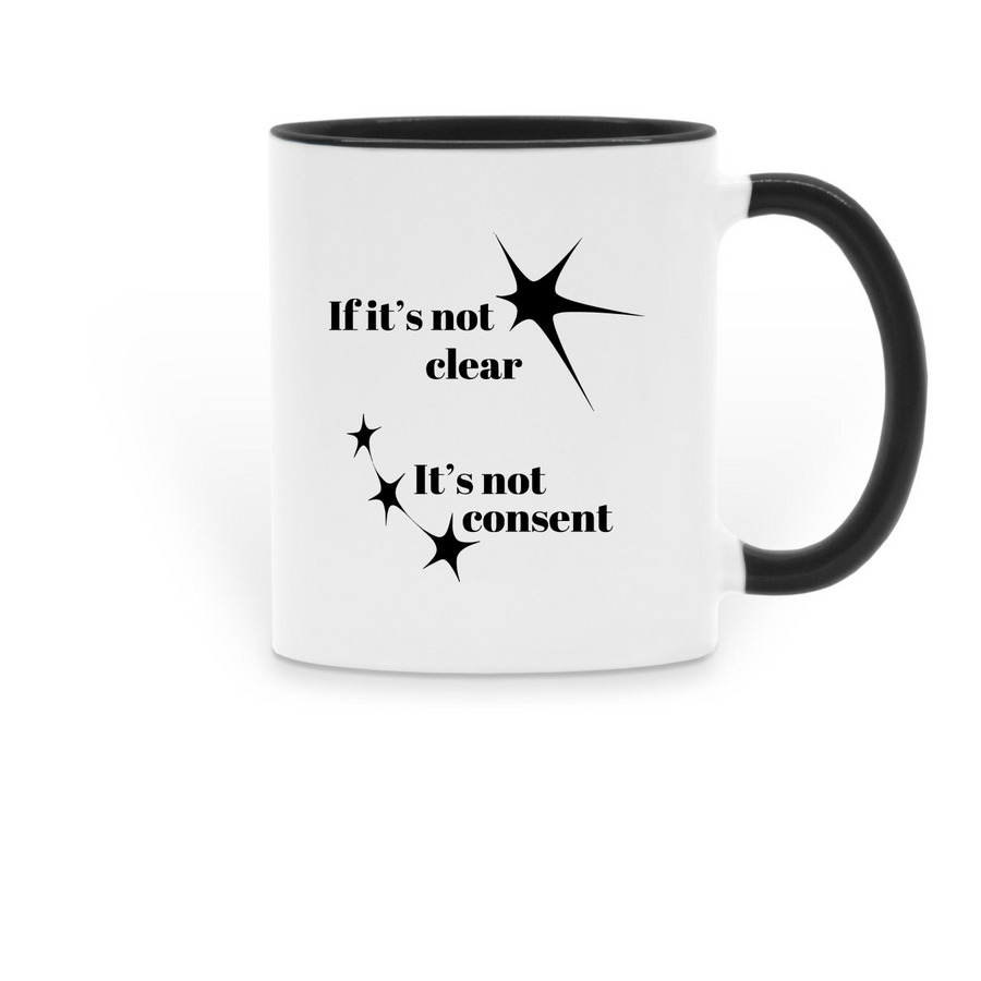 If it's not clear... Mug, a Black Two-Tone Ceramic Mug