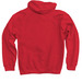 The Levee Logo, a Red Pullover Hoodie (back-view)