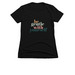 Be Gentle With Yourself, a Black Women's Slim Fit Tee