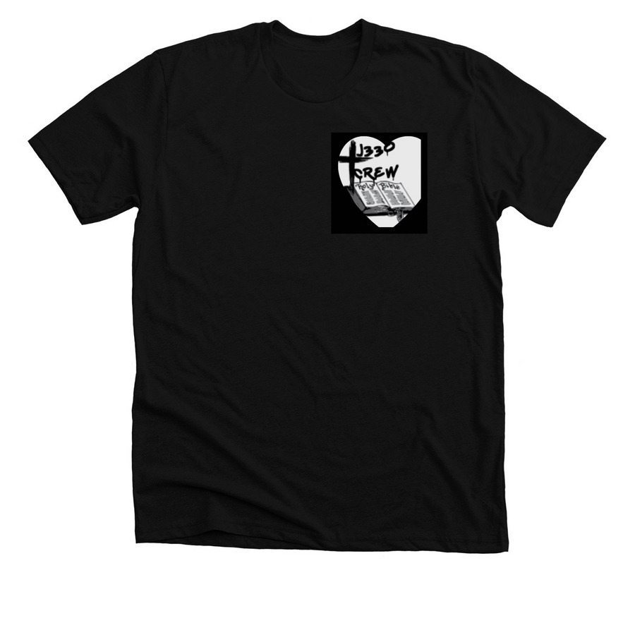 D.Crockett, a Solid Black Blend Premium Unisex Tee