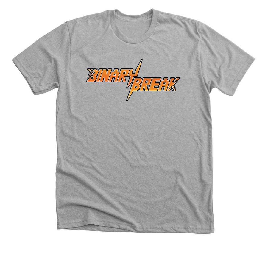 Binary Break Logo-Babies, a Athletic Heather Premium Unisex Tee
