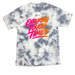 Kassies Kause- Endure, a Grey Crystal Tie Dye Tee (back-view)
