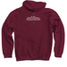 Data For Indigenous Justice (Color Logo, a Maroon Pullover Hoodie (back-view)