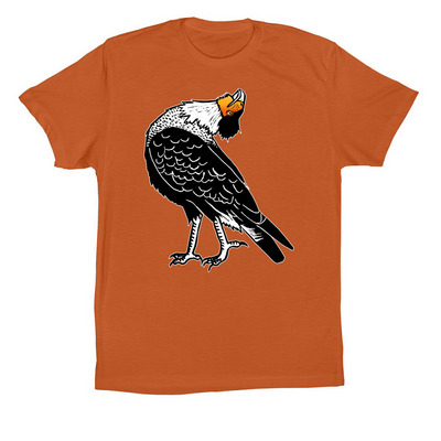 Crested Caracara, a Autumn Premium Cotton Tee
