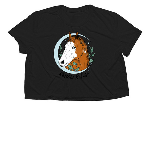 Penny Lane Campaign, a Black Women?s Flowy Cropped Tee