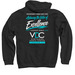 VDC Season 11 Hoodie, a Black Pullover Hoodie (back-view)