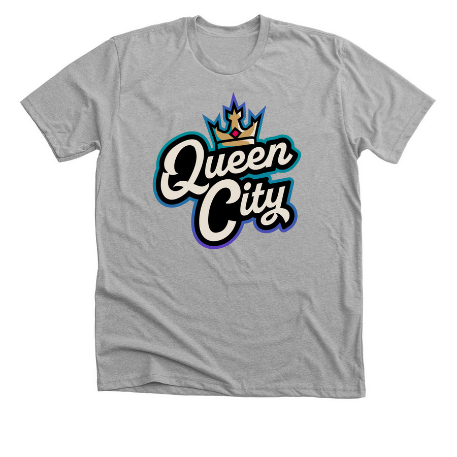 Queen City Team, a Athletic Heather Premium Unisex Tee