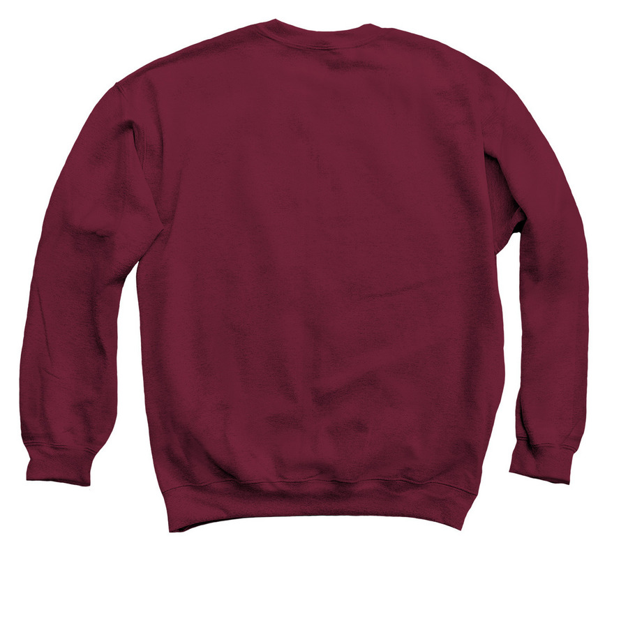 Let them underestimate me, a Maroon Crewneck Sweatshirt (back-view)