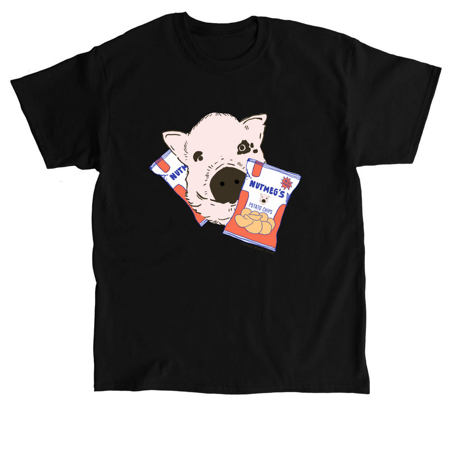 Nutmeg the Pig, a Black Classic Unisex Tee