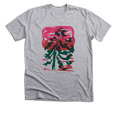 Tree Tee, a Athletic Heather Premium Unisex Tee
